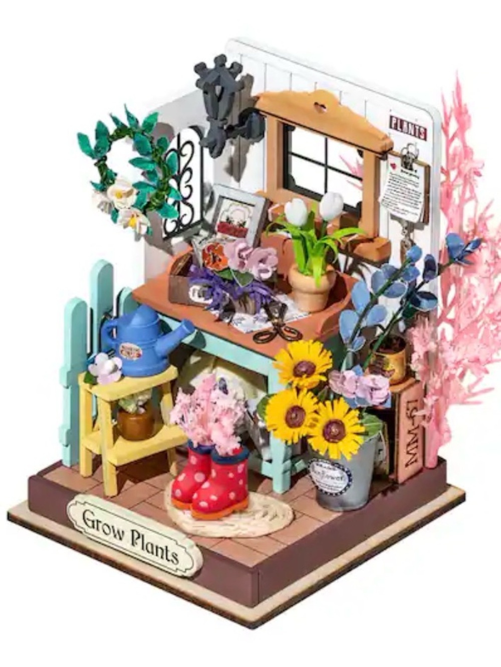 Rolife Dreaming Terrace Garden Miniature DIY Kit 3D Puzzle Diorama New Sealed